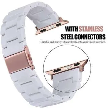 Fashionable V-MORO Resin Band for Apple Watch - Lightweight Design