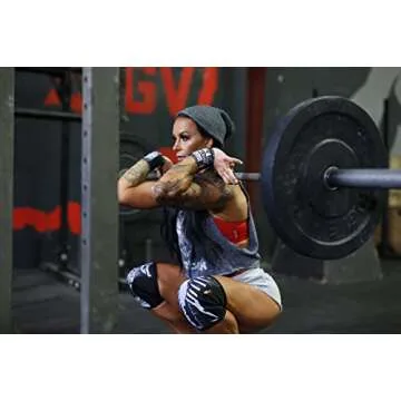 Rocktape Assassins Knee Compression Sleeves, Knee Brace for Weightlifting, Cross Training & Working Out - Reduce Strain & Swelling (2 Sleeves) 7mm Thickness, X-Large, Red Camo