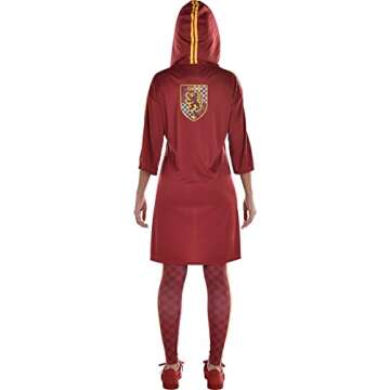 Party City Harry Potter: Gryffindor Quidditch Halloween Costume for Women - Small Multicolor