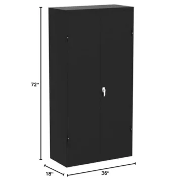 Intergreat 72" Locking Steel Storage Cabinet Durable Secure