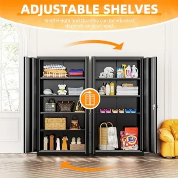 Intergreat 72" Locking Steel Storage Cabinet Durable Secure