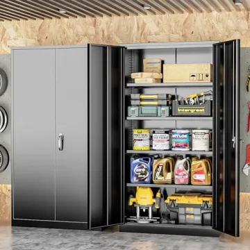 Intergreat 72" Locking Steel Storage Cabinet Durable Secure