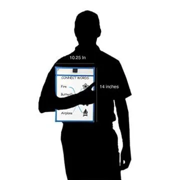 Clipco Dry Erase Pocket Sleeves Assorted Colors (30-Pack)