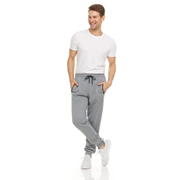 Men's Fleece Jogger Sweatpants 3 Pack with Pockets