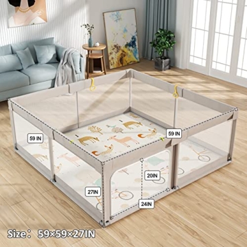 Mloong Extra Large Playpen for Babies and Toddlers