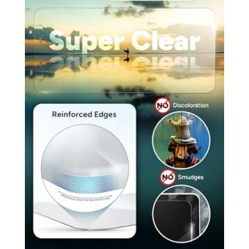 ZAGG Glass+ Screen Protector for iPhone 15 - Stronger & Smudge-Free