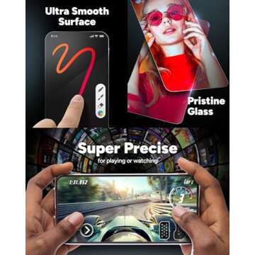 ZAGG Glass+ Screen Protector for iPhone 15 - Stronger & Smudge-Free