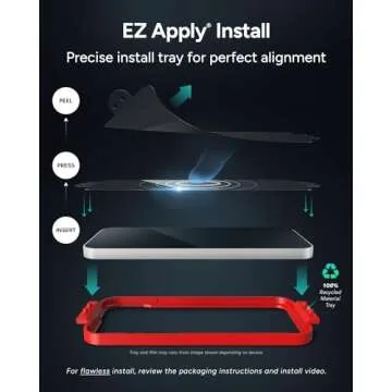 ZAGG Glass+ Screen Protector for iPhone 15 - Stronger & Smudge-Free