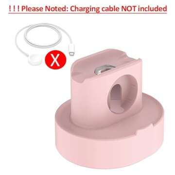 SOKUSIN 2 in 1 Apple Watch and AirPods Charging Stand - Pink, Compatible with All Series