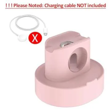 SOKUSIN 2 in 1 Apple Watch and AirPods Charging Stand - Pink, Compatible with All Series