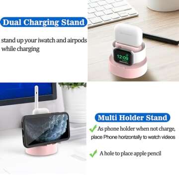 SOKUSIN Apple Watch and AirPods Charger Stand - Compact & Stylish