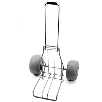Folding Beach Cart with Balloon Tires - Lightweight & Portable