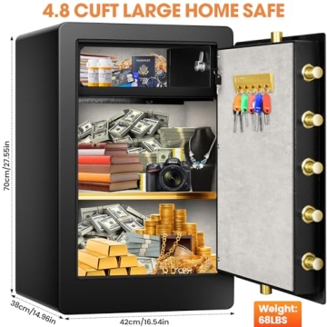 4.8 Cu ft Extra Large Fireproof Security Safe for Valuables