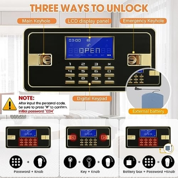 4.8 Cu ft Extra Large Fireproof Security Safe for Valuables