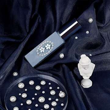 PH PandaHall Craft Pearls Flatback, 690pcs Half Round Pearl Beads 6 Sizes Pearl Cabochon Faux Pearl ...