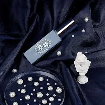 PH PandaHall Craft Pearls Flatback, 690pcs Half Round Pearl Beads 6 Sizes Pearl Cabochon Faux Pearl ...