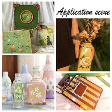 PH PandaHall Craft Pearls Flatback, 690pcs Half Round Pearl Beads 6 Sizes Pearl Cabochon Faux Pearl Beads for DIY Scrapbook Phone Case Wedding Decor Hair Accessory Nail Art, Beige, 4/5/6/8/10/12mm