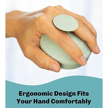 Bella Jade Scalp and Head Massager Shampoo Brush for Hair Growth, Dandruff and Dry Scalp (Green)