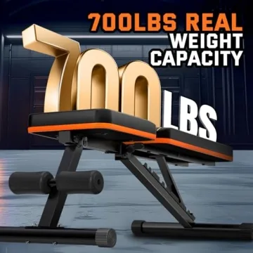 Lusper 700LB Foldable Adjustable Weight Bench