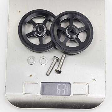 Upgrade Your Brompton with 3SIXTY Easy Wheels & Bolts - 63g, Gold Finish