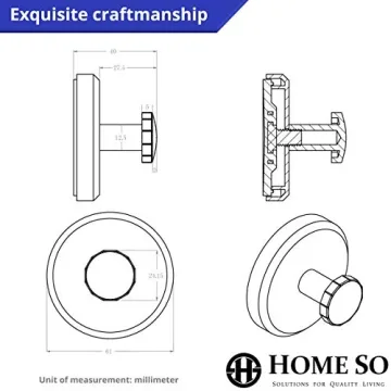 Durable HOME SO Suction Cup Hooks for Bathroom & Kitchen