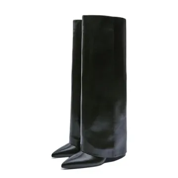 Goolita Elegant Stiletto Knee High Boots for Women