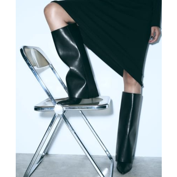 Goolita Elegant Stiletto Knee High Boots for Women