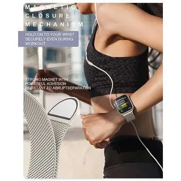 Elegant Milanese Loop Band for Apple Watch with Magnetic Clasp