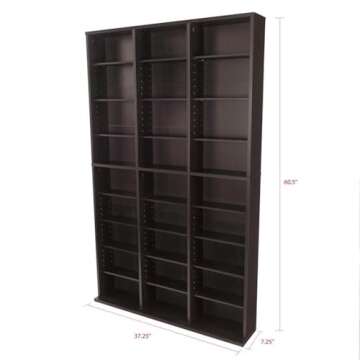 Atlantic Oskar Media Storage Cabinet – Stylish & Versatile