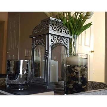 Floral Supply Online - 6" Tall x 6" Wide Cylinder Glass Vase and Flower Guide Booklet - for Weddings...