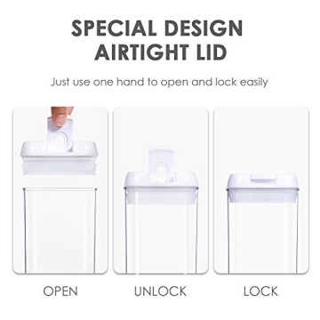 Vtopmart Airtight Food Storage Containers Set with Labels