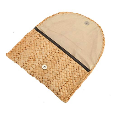 alilove Straw Clutch Bags for Women Summer Evening Handbags Bride Wedding Purse Vacation Beach Clutch Handmade Woven Envelope Wallet
