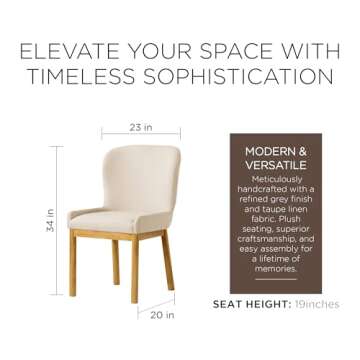 Maven Lane Gia Contemporary Wooden Kitchen Accent Dining Chair