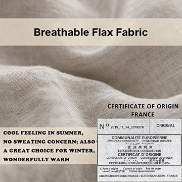 Simple&Opulence 100% Linen Duvet Cover Set - Queen Size