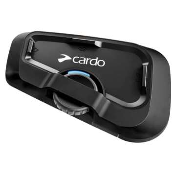 Cardo Systems FREECOM 2X Motorcycle 2-Way Bluetooth Communication System Headset - Black, Dual Pack