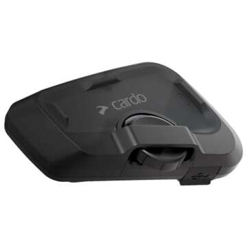 Cardo Systems FREECOM 2X Motorcycle 2-Way Bluetooth Communication System Headset - Black, Dual Pack