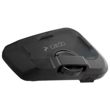 Cardo Systems FREECOM 2X Motorcycle 2-Way Bluetooth Communication System Headset - Black, Dual Pack