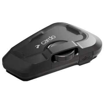 Cardo Systems FREECOM 2X Motorcycle 2-Way Bluetooth Communication System Headset - Black, Dual Pack