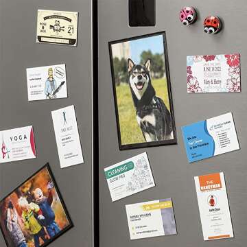 Customizable Business Card Magnets Pack - Durable & Eye-Catching