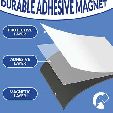 Customizable Business Card Magnets Pack - Durable & Eye-Catching