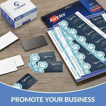 Customizable Business Card Magnets Pack - Durable & Eye-Catching