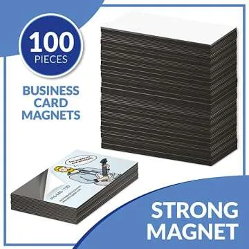 Customizable Business Card Magnets Pack - Durable & Eye-Catching