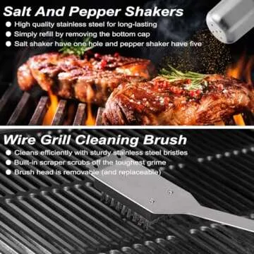 POLIGO 29 PCS BBQ Grill Set - Ideal Grilling Accessories
