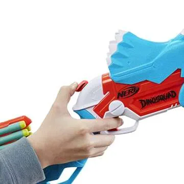 Nerf DinoSquad Tricera-Blast Blaster with 12 Darts