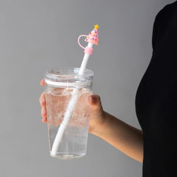 5Pcs Christmas Straw Toppers for Holiday Cheer