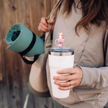 5Pcs Christmas Straw Toppers for Holiday Cheer