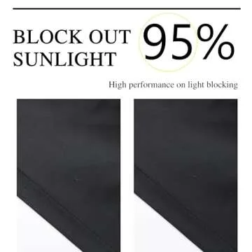 Homechoice Decor Thermal Insulated Blackout Window Curtains, Boho Ruched Window Treatments with 3 Rows of Butterfly Flowers, Rustic Rod Pocket Drapes for Room, 54" W x 84" L, 2 Panels, Black(LQ-30)