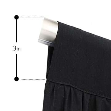 Homechoice Decor Thermal Insulated Blackout Window Curtains, Boho Ruched Window Treatments with 3 Rows of Butterfly Flowers, Rustic Rod Pocket Drapes for Room, 54" W x 84" L, 2 Panels, Black(LQ-30)