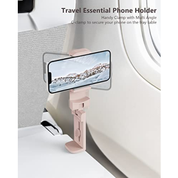 MiiKARE Airplane Travel Phone Holder with 360 Rotation
