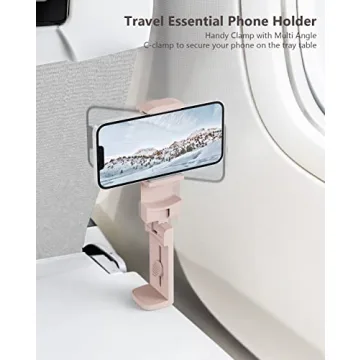 MiiKARE Airplane Travel Phone Holder with 360 Rotation